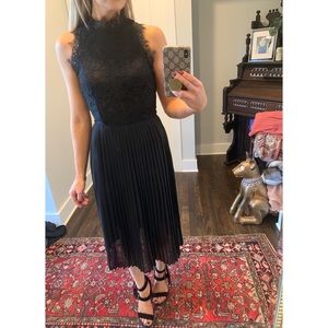 Sleeveless H&M Lace, Pleated Dress.